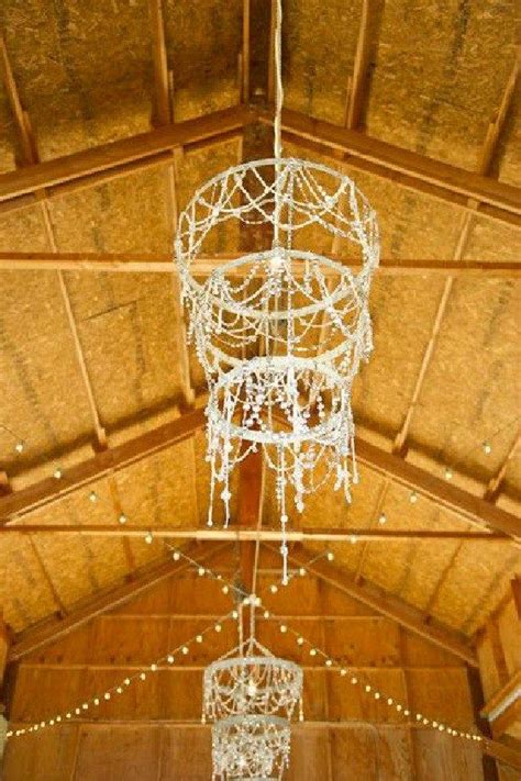 diy hula hoop wedding chandelier.